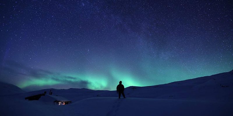 Nordlicht in Schwedisch Lappland