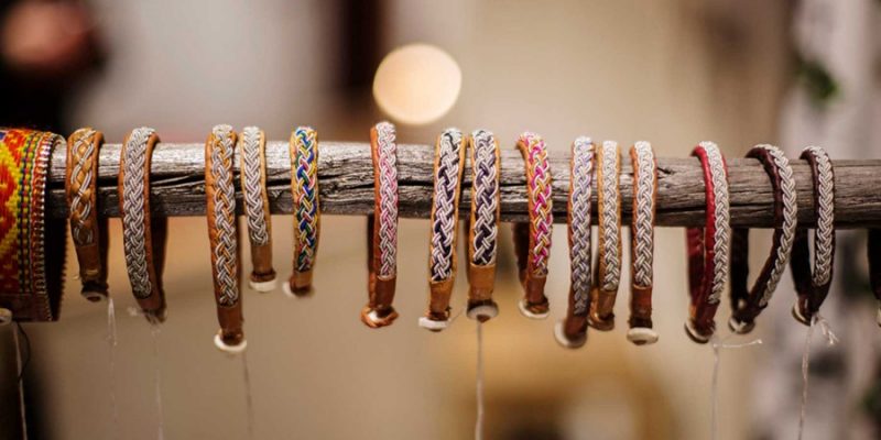 Sami Armbänder und Handwerk Lappland