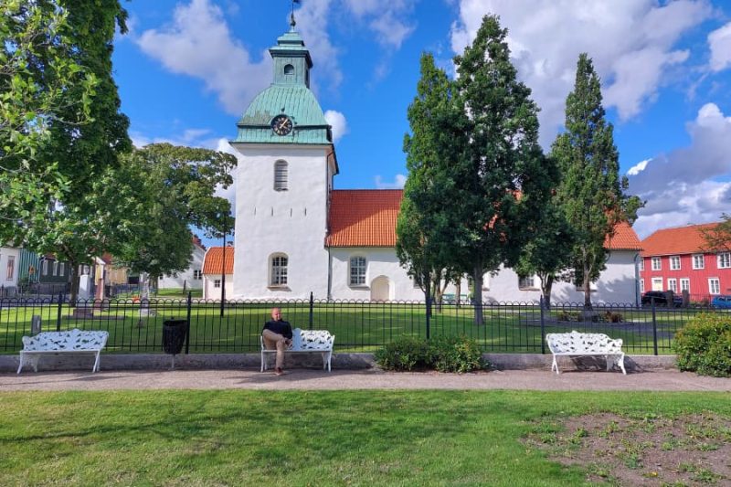 Eine-Kirche-in-Falkenberg-Schweden