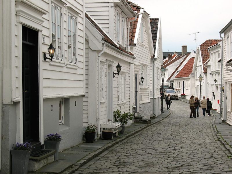 Gamle-Altstadt-Stavanger-Norwegen-mit-Nordic
